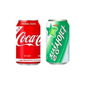 [코카콜라] 코카콜라 업소용 355ml 12입 + 칠성사이다 업소용 355ml 12입