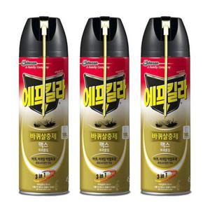 에프킬라 바퀴살충제 스프레이 맥스 트리플킬 500ml x 3개