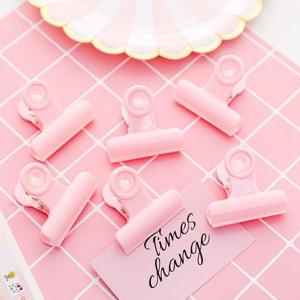 핑크 철제 사무용 집게 [핑크덕후 미니 서류 페이퍼 클립문구용 다꾸 책상꾸미기]