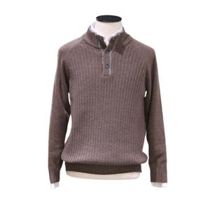 [카운테스마라(셔츠)]울혼방 오픈넥 반폴라니트(B) CSTW3B1118I0