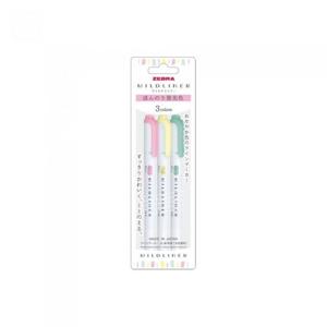 [제브라] 마일드라이너 트윈 형광펜  3색 세트