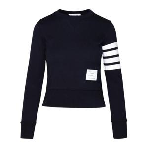 톰브라운 루프백 저지 니트 엔지니어드 4바 스트라이프 크루넥 풀