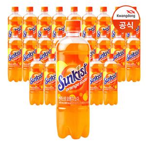 [광동직송] 썬키스트 오렌지 소다(pet) 600ml x24개