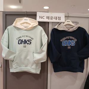 [오후]자수패치 후드스셔츠 OHMH25201