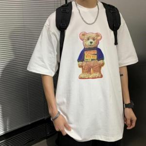 남녀공용 티셔츠 DHH-B105 반팔 곰돌이