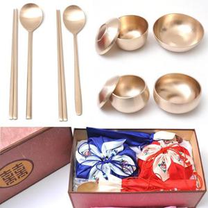 방짜유기 2인 반상기세트