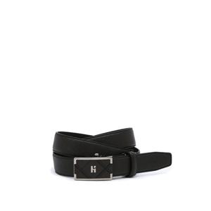 [헤지스핸드백] 블랙 퀼팅 소가죽 자동벨트 HJBE5E253BK