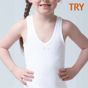 트라이 여아 퓨어 순면 민소매런닝 1매