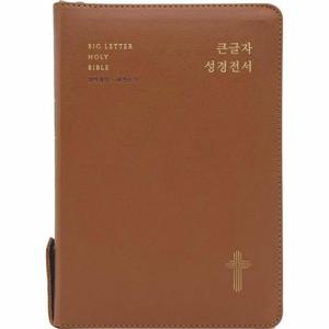 큰글자 성경전서 (NKR72EWBU/개역개정/새찬송가/합본/색인/지퍼/대/브라운)