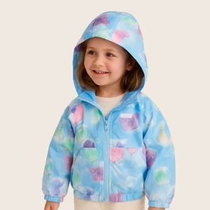 [베네통 키즈]베네통키즈 유니패턴 바람막이 화섬점퍼(사계절용)