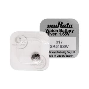 수은전지 무라타 317(SR516SW)(1알) 시계건전지 1.55V