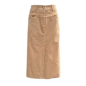 [에이비에프지]백밴딩 H라인 코듀로이 롱스커트 ADZ1QS33B