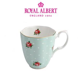 [로얄알버트]뉴황실장미 빈티지 머그 1P(폴카로즈)