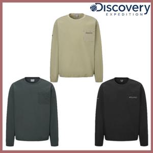 디스커버리 25SS/봄 신상 남성 프레시벤트 우븐 맨투맨 티셔츠 DMMT37051-GSAN