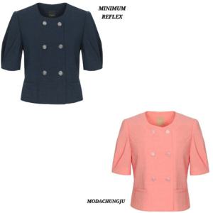 [미니멈]미니멈MD 노카라 숏 자켓 MD MXBAWJ5120 M_CJ