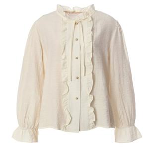 [페이지플린]넥 프릴 리본 긴팔 블라우스 (F5ABL505)