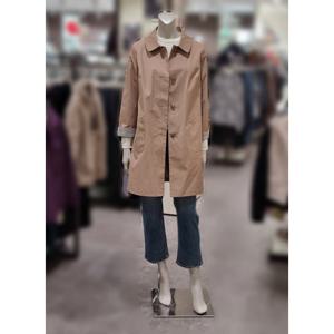 [트리아나][트리아나] 소고 소매체크 배색트렌치코트AK1YA02 (P0