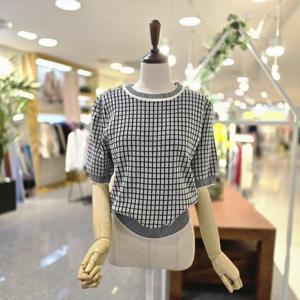 [멜로디가든]M25M4K104_체스어깨단추 니트