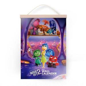 2025년 디즈니 픽사 인사이드 아웃 2 벽걸이 달력 (A3, 행잉우드 포함)