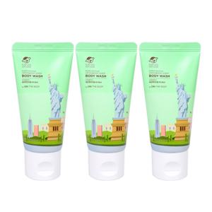 온더바디 레몬앤민트향 바디워시(50ml 튜브형)-3개 바디클렌저 세면도구 여행용세트 보습 샤워비누