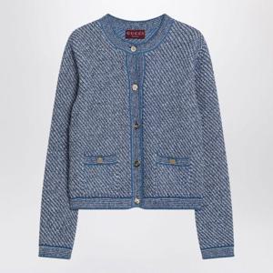 구찌 가디건 818643 XKENR 4179 LIGHT BLUE DOM