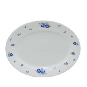 코렐 블루베리 타원접시 (소) 1개 플레이팅 요리 대접 코렐접시 식기 가벼운식기 가벼운접시 예쁜접시 예쁜