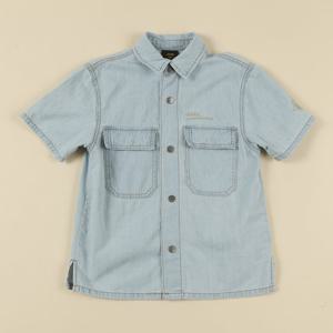 [지프키즈]키즈 패치 포켓 반팔 데님 셔츠  KN2SHU751