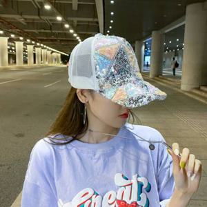 F006721_큐빅스팽글 야구모자 썬바이저 골프볼캡