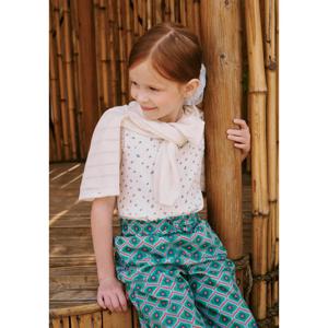 빈 BZ32TS06WT 화이트 스몰플라워 프린트 스카시 슬리브리스