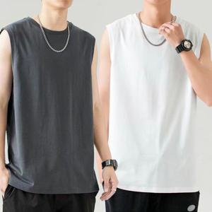 남자 여름 나시티 면티 20수 오버핏 민소매 무지 남자티셔츠