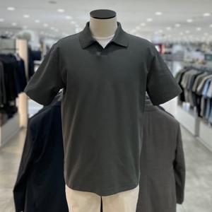 [지오지아]미라쿨 소로나 오픈카라 반팔 티셔츠_ABF2TT1102_KH