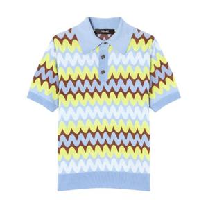 베르사체 웨이브 폴로 셔츠 10198621A14045