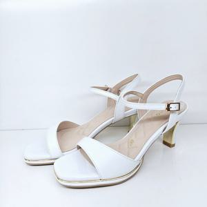 [엘칸토]천연 소가죽 여성 가보시 샌들 (7CM) LCWW42U526-10_KG