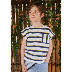 빈 BZ33TS01BU 블루 스트라이프 티셔츠