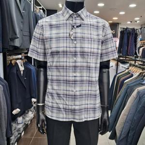 런던포그 HL01 면 체크 기본 반팔셔츠 2 Lpa3a550