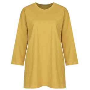 [샵앤]루즈핏 국산 슬럽 7부 면티셔츠 DAI-WSH-1112-머스터드