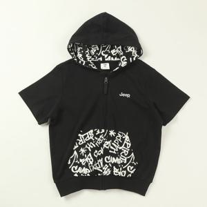 [지프키즈]그래피티 전판 반팔 후드집업  KQ2TZU031