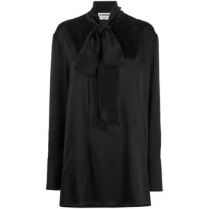 26 SS 질샌더 새틴 타이 넥 블라우스 J05DL0012J55005 TP432499961