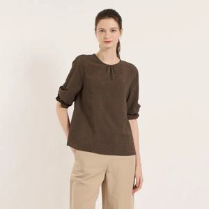 [비씨비지]크링클 볼륨슬리브 블라우스 (B5B5B449)