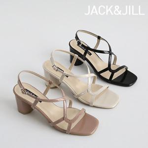 [잭앤질]잭앤질 여신 웨이브 스트랩 8각굽 샌들(JB2Z445)