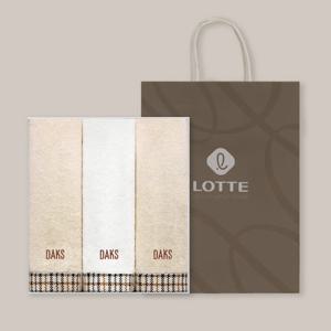 [닥스타올]바스켓체크세면 3매[선물포장]