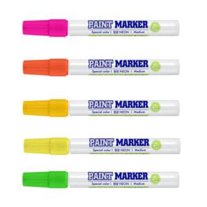 아트박스/이노아트1574 [문화연필] 형광페인트마카 5색set