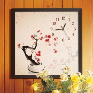아트박스/꾸밈 ix259-매란국죽의사군자액자벽시계