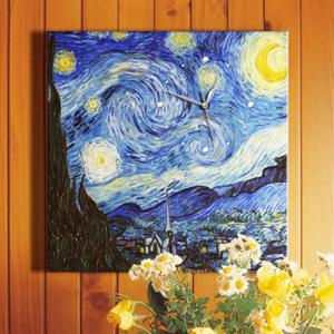 아트박스/꾸밈 px075-고흐의인기명화_노프레임벽시계