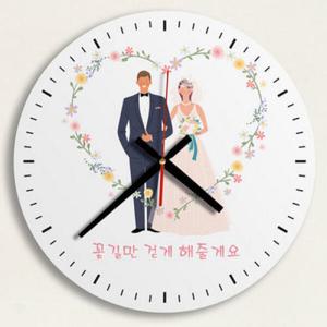 아트박스/꾸밈 ck073-꽃길만걷게해줄게요_인테리어벽시계