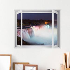 아트박스/꾸밈 cw284-밤의나이아가라폭포_창문그림액자(중형)