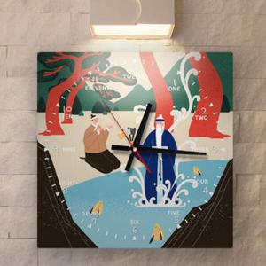 아트박스/꾸밈 ca489-어린이교육용시계13_전래동화2_인테리어벽