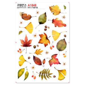 아트박스/꾸밈인스 A1848-꾸밈인스스티커_가을낙엽