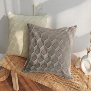 아트박스/더프리그 큐브 단모 극세사 사각쿠션 (솜포함) - 2colo