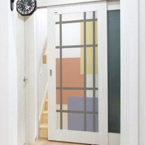 아트박스/꾸밈 ph549-삼색네모_유리문시트지